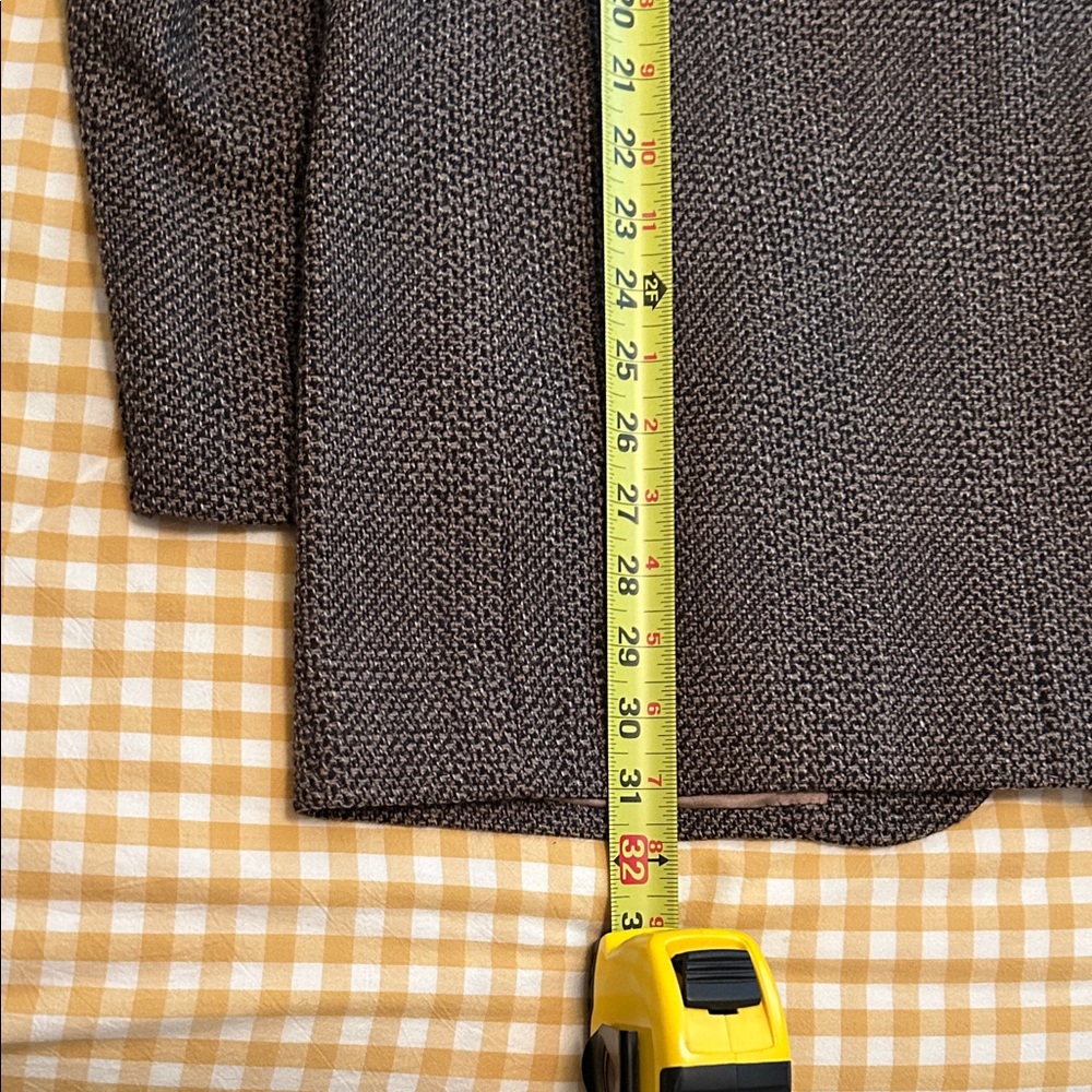 Men's Brown Textured Sport Coat - Tailored Single-Breasted Blazer - Picture 15 of 15